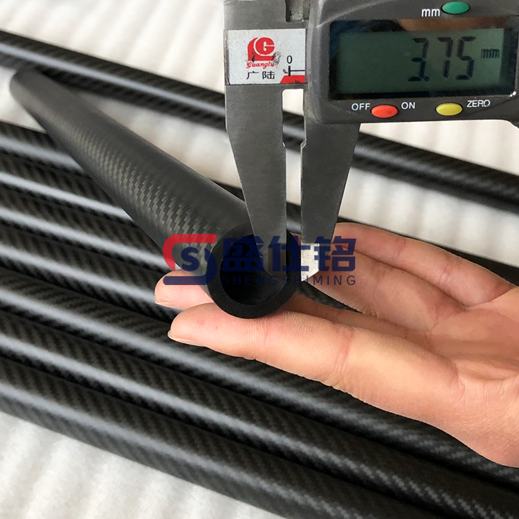 碳纤维圆管空心管 3K 平纹斜纹 航模车架机械支撑杆