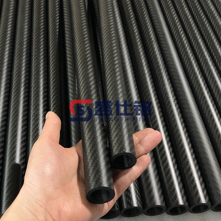 高模量碳纤维空心管 精密公差定制 自动化设备传动配件
