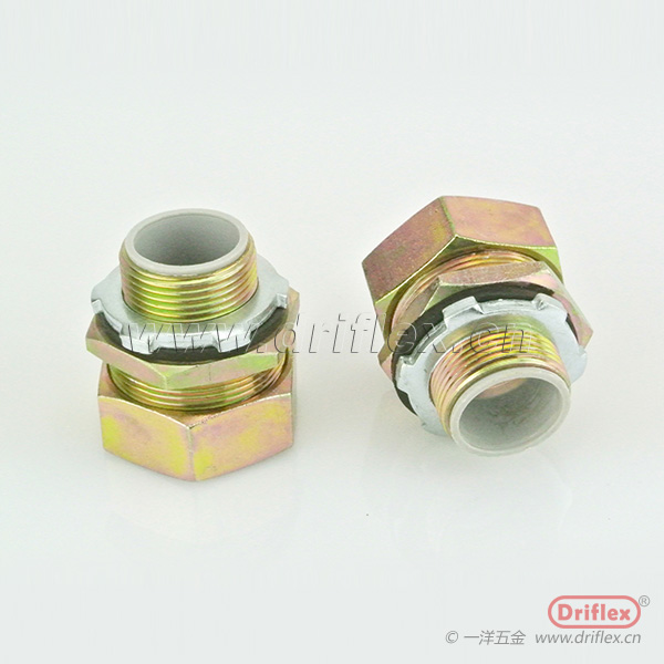 铁镀锌外丝直接头端接式软管连接器NPT3/8”-NPT4”