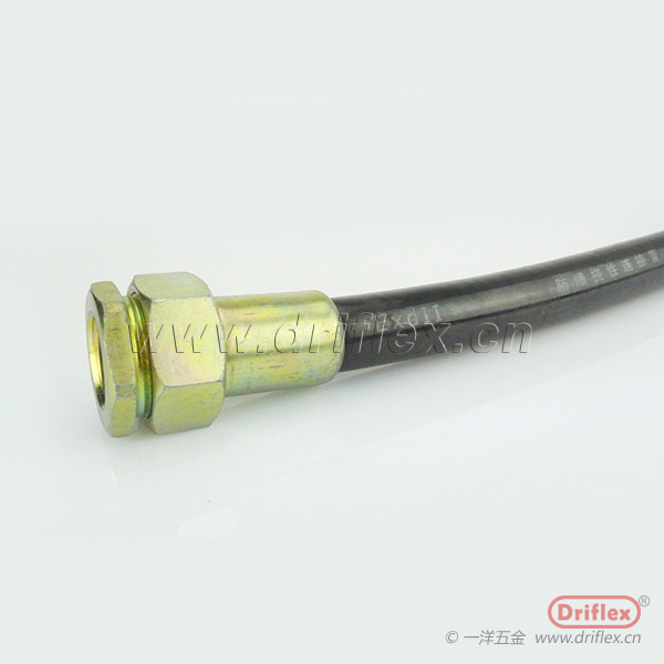 黑色橡胶挠性连接管两端自带接头内径15到100mm