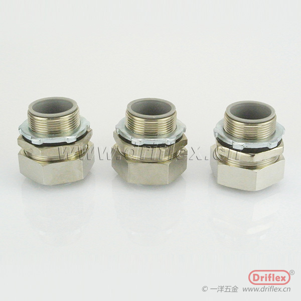 铜镀镍外丝直接头金属软管连接器NPT3/8”-4 ”