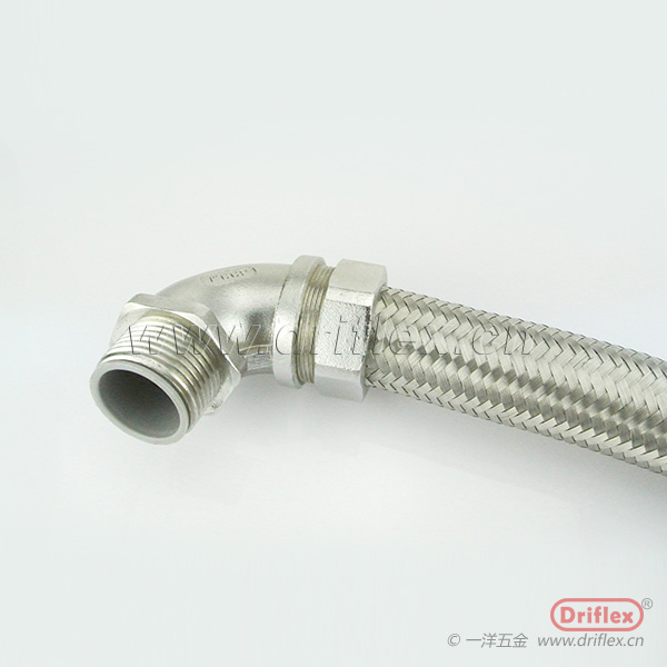 不锈钢编织波浪型金属软管配外丝直接头G3/8”-G4”