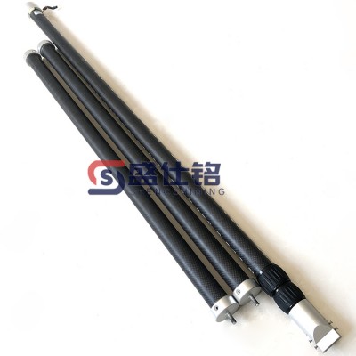 生产碳纤维管伸缩杆 超长高强多种用途伸缩杆 加工碳纤维圆管