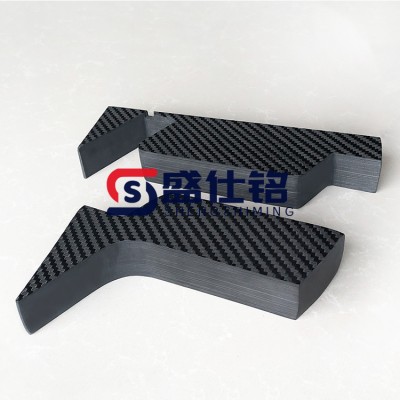 3K碳纤维板异型模压碳纤维材料成型按图定制
