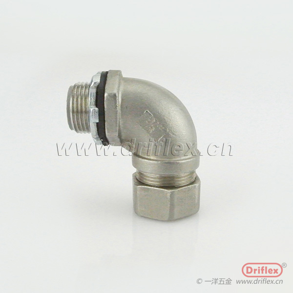 不锈钢90度弯头外螺纹金属软管连接器M16-M63