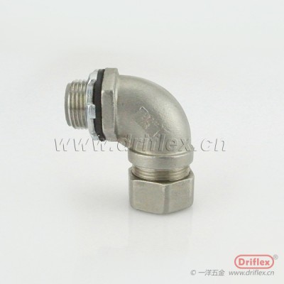 不锈钢90度弯头外螺纹金属软管连接器M16-M63