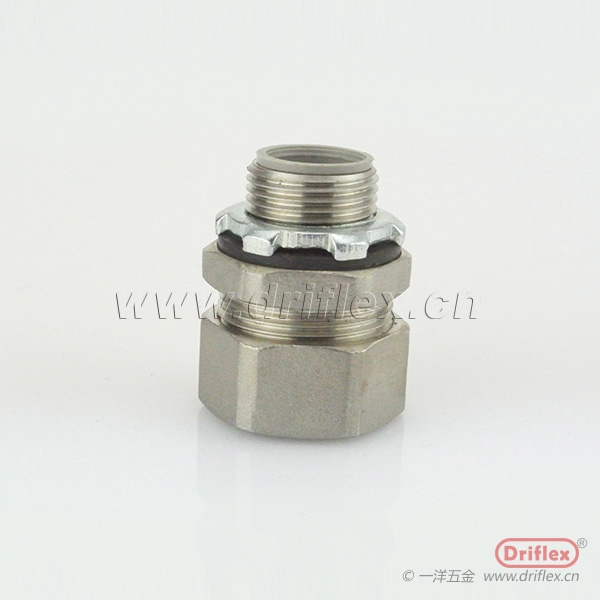 不锈钢外螺纹金属软管接头配豁口金属环内径12-100mm