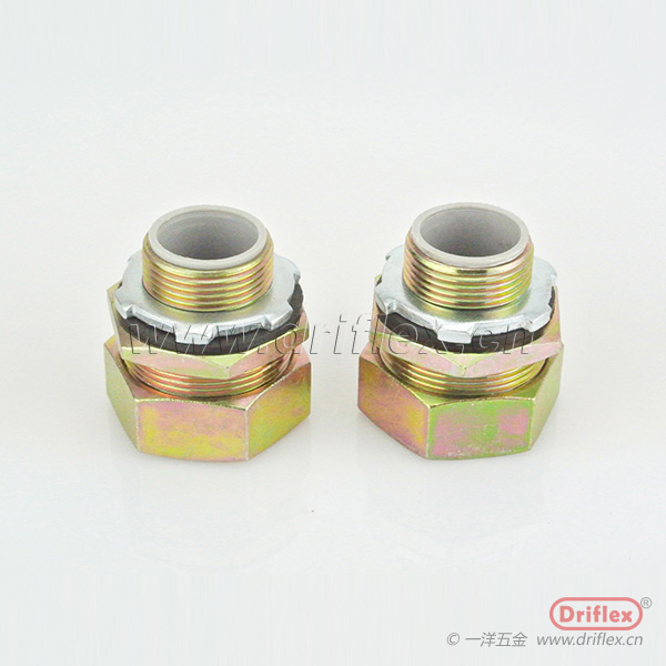 铁镀锌外丝直接头金属软管连接器3/8”-2”