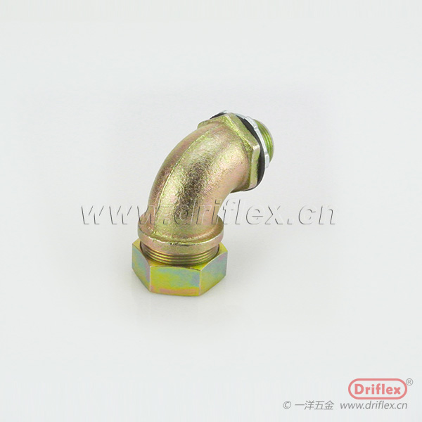 铁镀锌90度弯头金属箱接头M,G,NPT螺纹机电设备穿线用