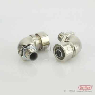 LTC铜镀镍90度弯头外螺纹金属软管接头G3/8"-G2“