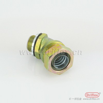铁镀锌45度金属软管接头外螺纹连接器M16*1.5-M63