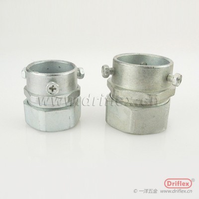LTCD锌合金卡套式接头配包塑金属软管内径12-100mm