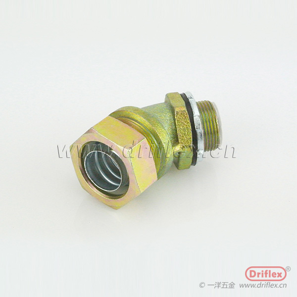 铁镀锌45度金属软管接头外螺纹M16*1.5-M63*1.5