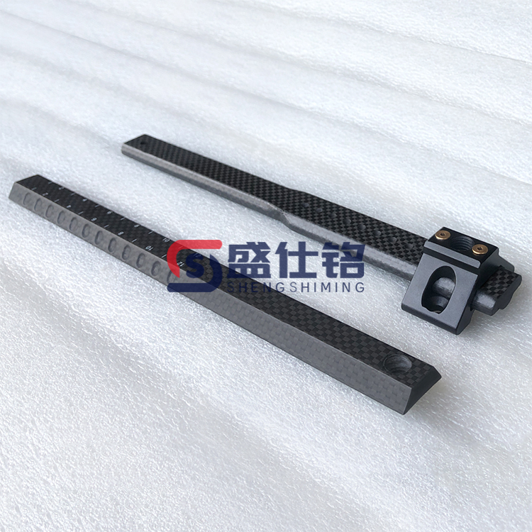 CNC 加工碳纤维异形棒 打孔开槽构件 机械设备配件