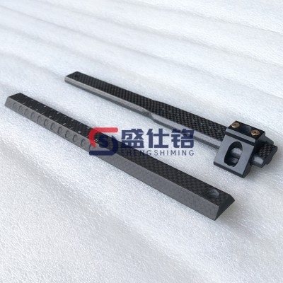 CNC 加工碳纤维异形棒 打孔开槽构件 机械设备配件